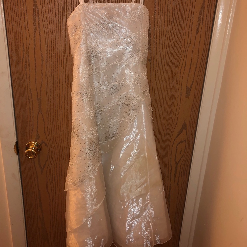 Kids white wedding dress. Size 12
